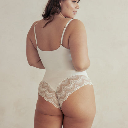 Women's Sculpting Lace Bodysuit Shapewear - Adjustable Comfortable Fit