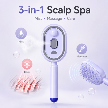 🌸LAST DAY 50% OFF✨Steam Mist Straightening Comb – Easy Salon-Like Hair