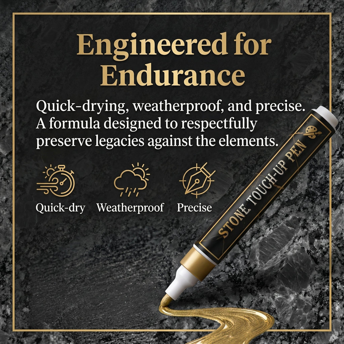 🔥HOT SALE 🐦Golden Tombstone Marker Pen for Restoring Faded Grave Inscriptions