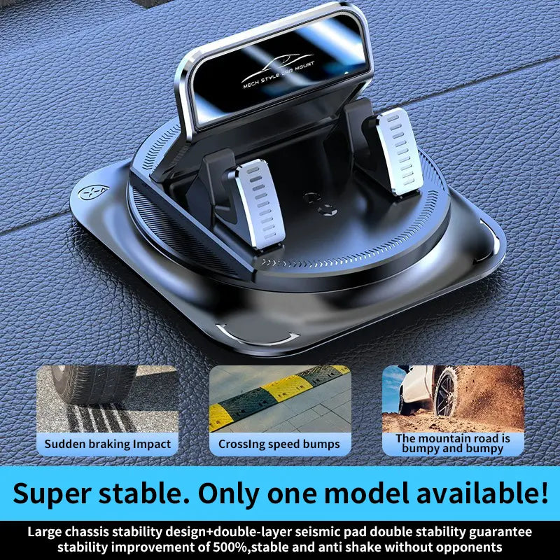 360° Car Phone Mount | Dashboard Suction Cup Holder for iPhone & Android