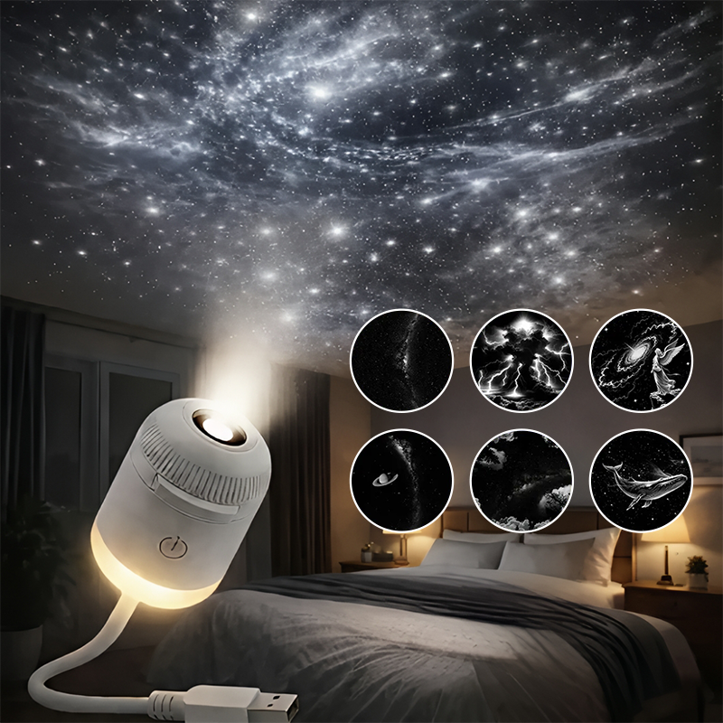 ✨ Galaxy night light with color-changing & 360° Adjustable Gooseneck