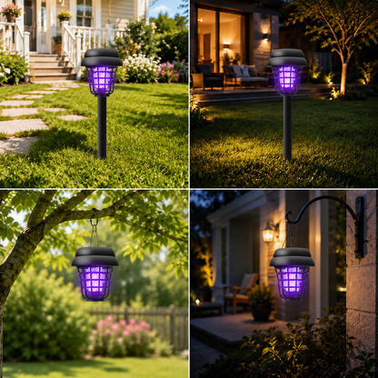 🦟❌Solar-Powered Mosquito Killer Lamp-Outdoor Solar LED Mosquito Killer Garden Lamp