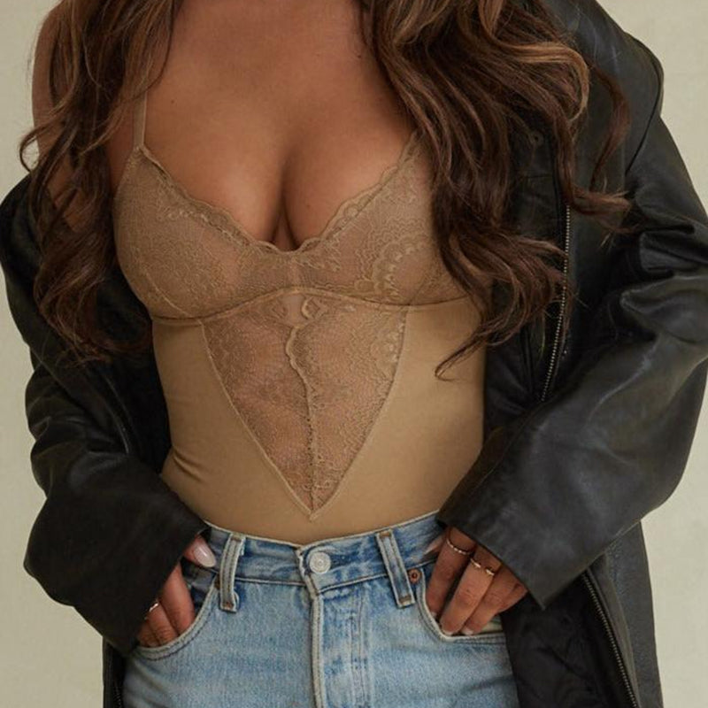 Women's Sculpting Lace Bodysuit Shapewear - Adjustable Comfortable Fit