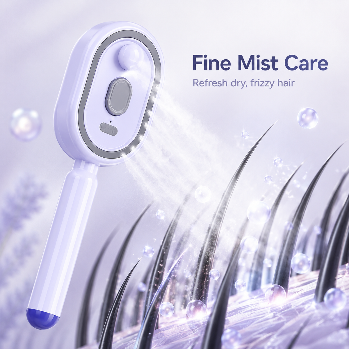 🌸LAST DAY 50% OFF✨Steam Mist Straightening Comb – Easy Salon-Like Hair