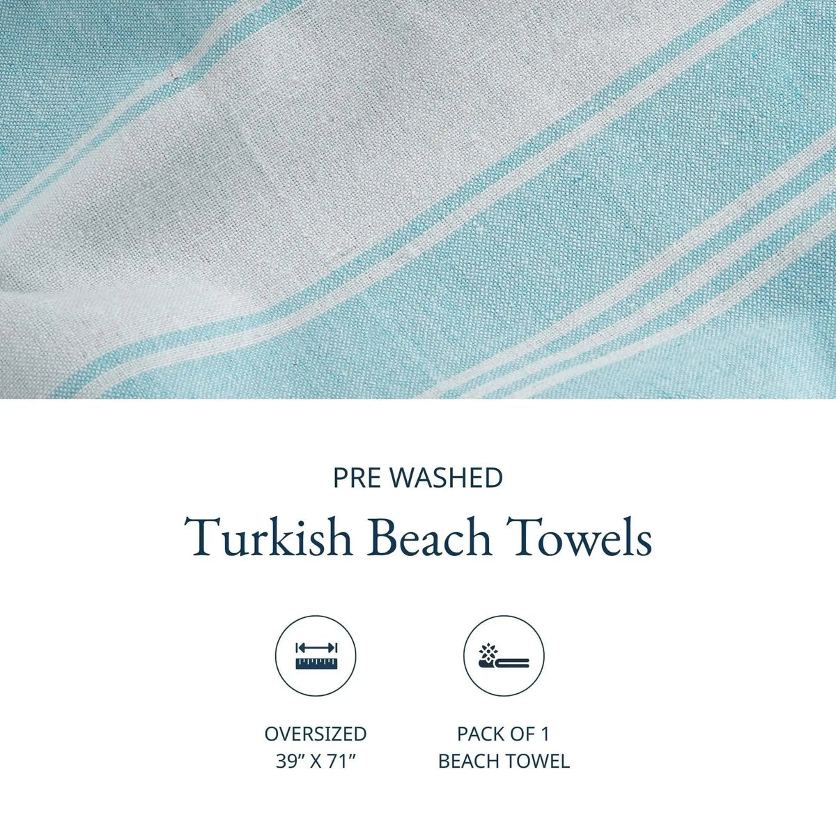 🔥Summer Hot Sale 48% OFF🌴 Lightweight XL Flat-Weave Beach Towel (39” x 71”)