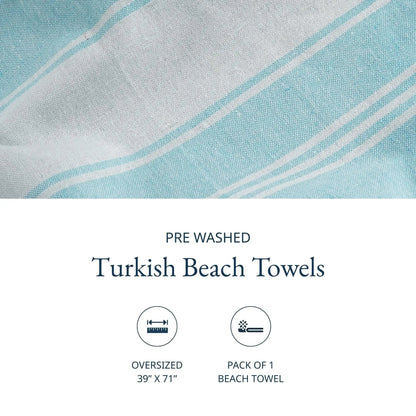 🔥Summer Hot Sale 48% OFF🌴 Lightweight XL Flat-Weave Beach Towel (39” x 71”)