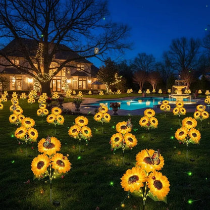 (🔥Hot Sale NOW) 🔥Solar Sunflower Garden Lights