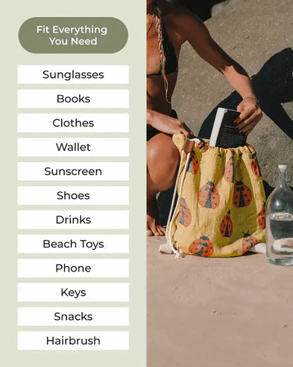 Genius 2-in-1 Convertible Beach Towel Bag