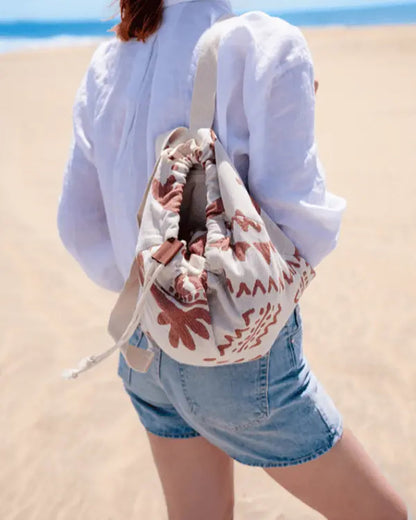 Genius 2-in-1 Convertible Beach Towel Bag