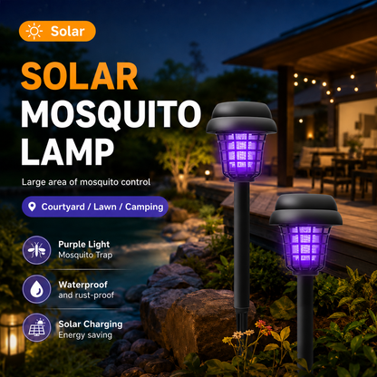 🦟❌Solar-Powered Mosquito Killer Lamp-Outdoor Solar LED Mosquito Killer Garden Lamp