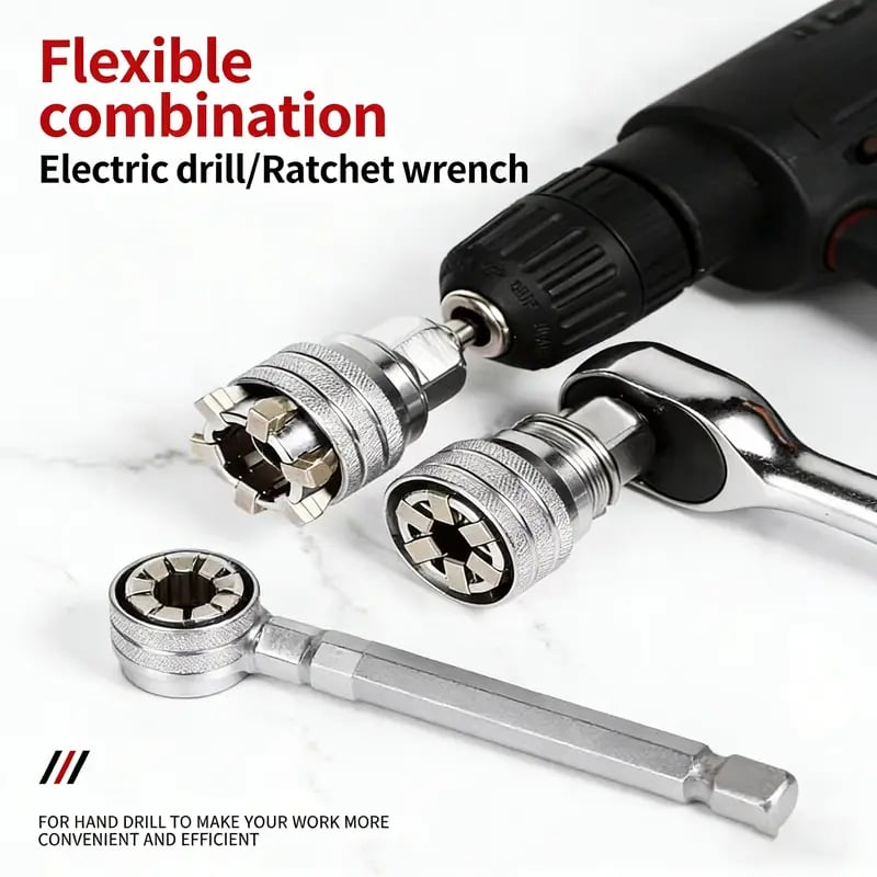 🚗HOT SALE🔥 Multi-Function Universal Socket Wrench Tool