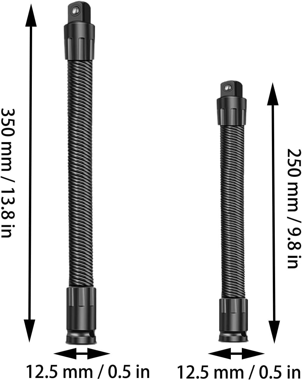🛠️ 2026 1/2 Flexible Shaft Extension Extender Torque Socket - 🔧Bend, Twist, Conquer Tight Spaces