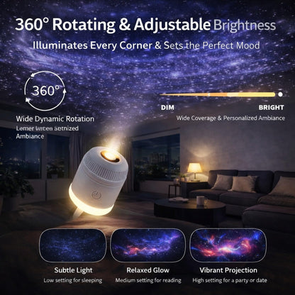 ✨ Galaxy night light with color-changing & 360° Adjustable Gooseneck