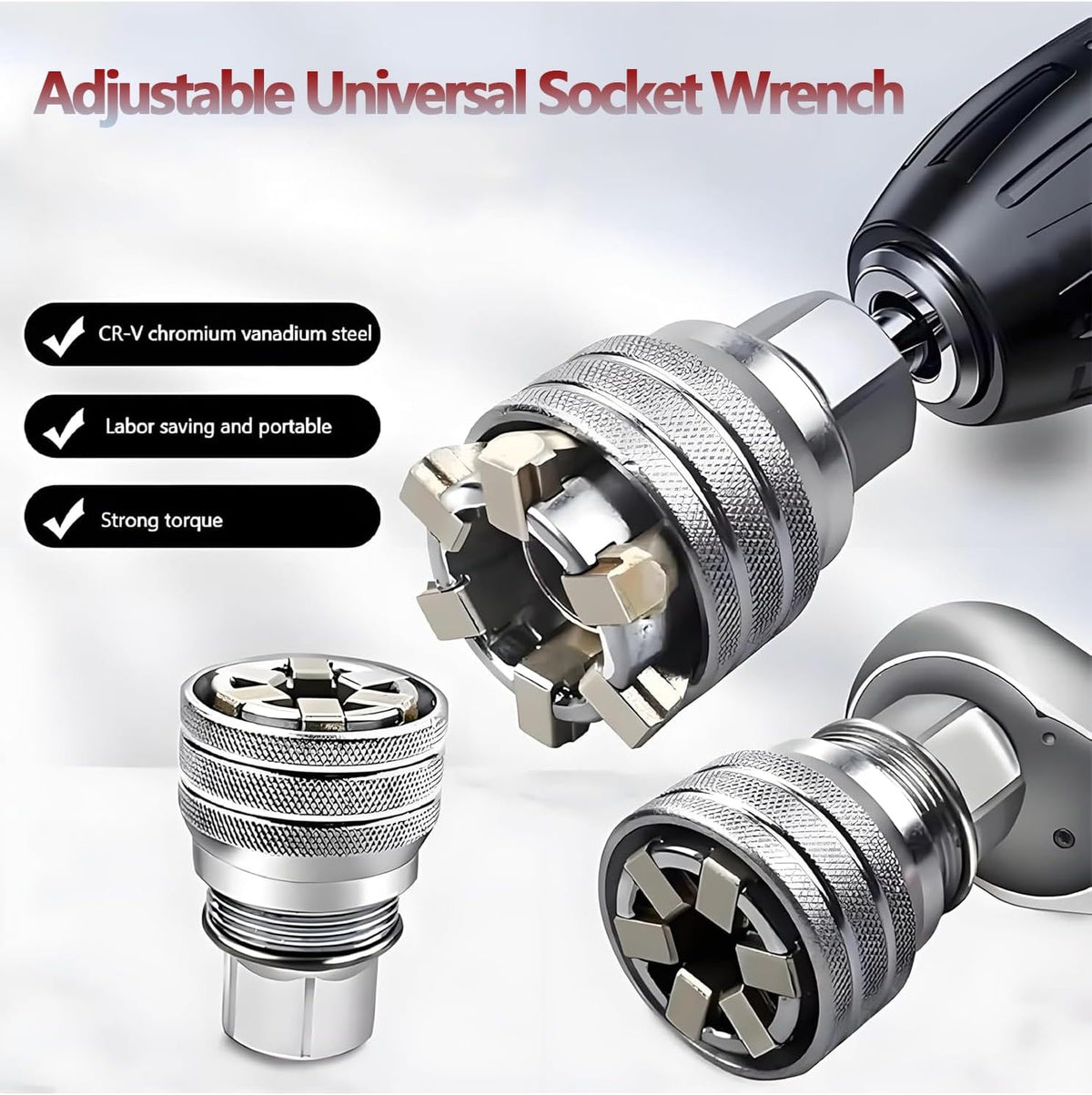 🚗HOT SALE🔥 Multi-Function Universal Socket Wrench Tool