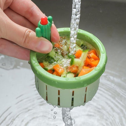 Portable Hands-Free Kitchen Sink Strainer Basket