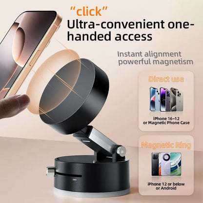 Stick & Go Anywhere! 🎡 | 360° Magnetic Phone Mount for Car, Desk & More