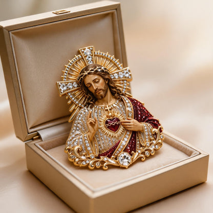 ❤️Last Day 49% OFF🙏 Sacred Heart of Jesus Brooch