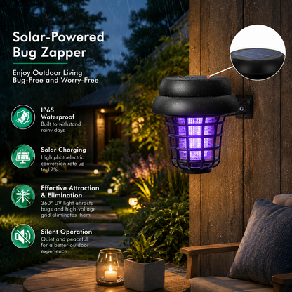 🦟❌Solar-Powered Mosquito Killer Lamp-Outdoor Solar LED Mosquito Killer Garden Lamp