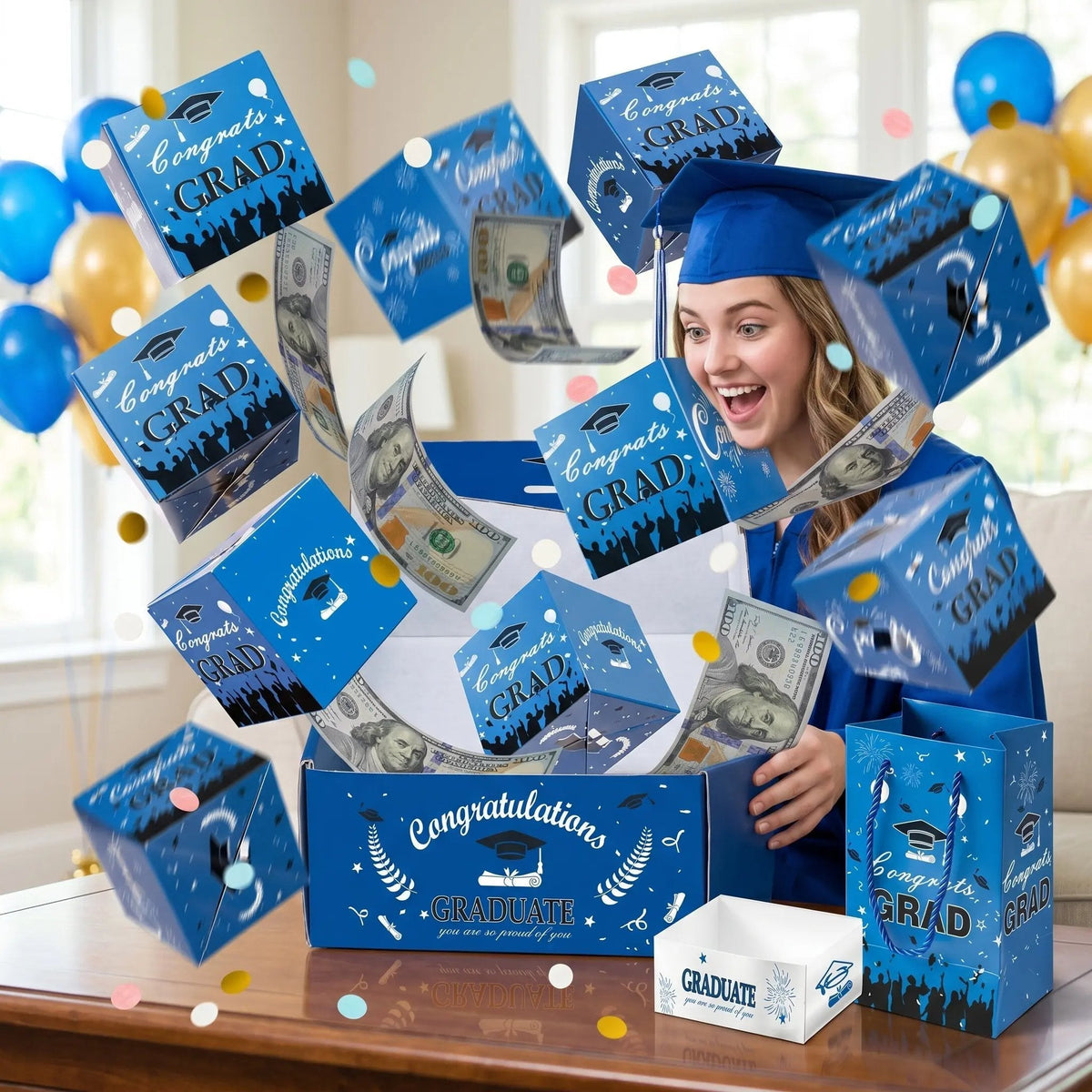2026 Graduation Surprise Pop-Up Gift Box - Creative Folding Bounce  Envelope Box