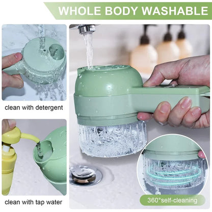 4-in-1 Cordless Electric Vegetable Slicer