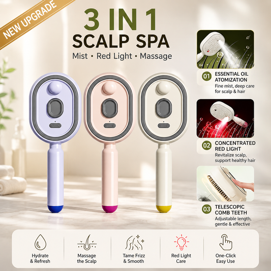 🌸LAST DAY 50% OFF✨Steam Mist Straightening Comb – Easy Salon-Like Hair