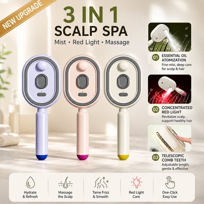 3-in-1 Electric Spray Air Cushion Massage Comb