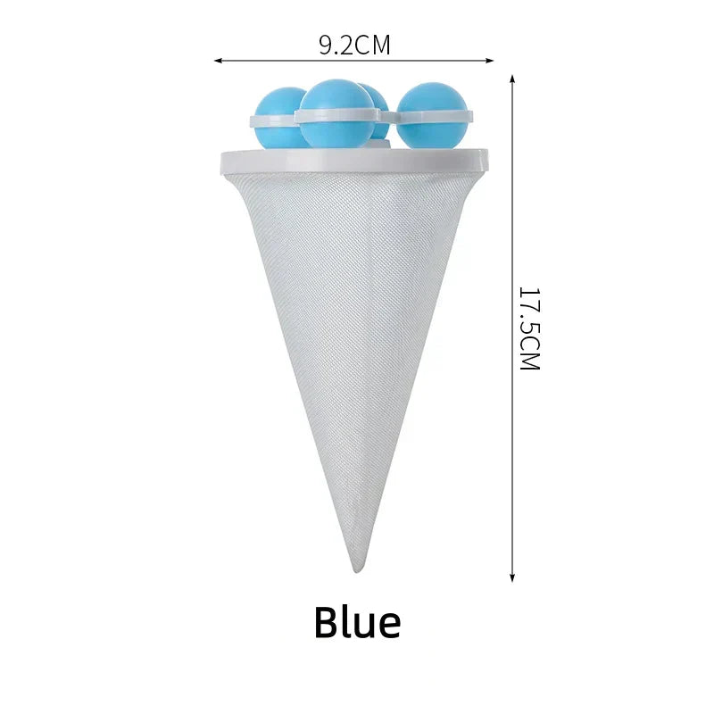 Washing Machine Filter Bag | Reusable Floating Hair Catcher Mesh for Laundry Washer