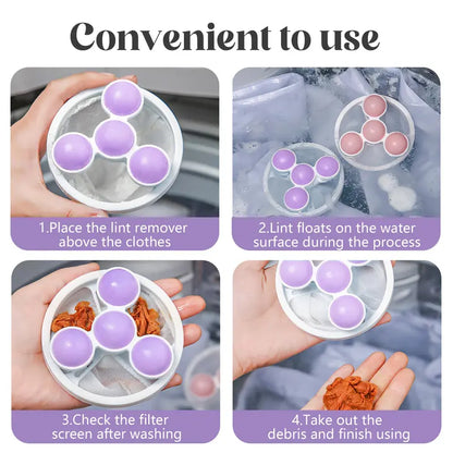 Washing Machine Filter Bag | Reusable Floating Hair Catcher Mesh for Laundry Washer