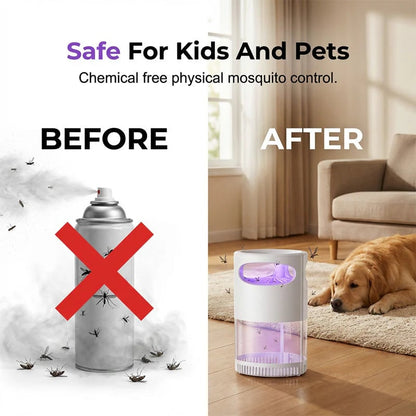 🔥HOT SALE 49% OFF🦟UV Mosquito Killer Lamp – 🔇quiet, USB, chemical-free. 🌙