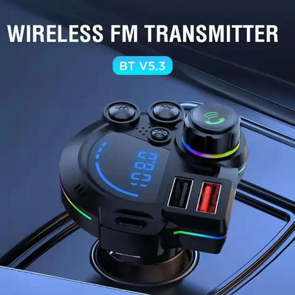 🚗🔊30W Type-C Car Charger & Bluetooth 5.3 FM Transmitter