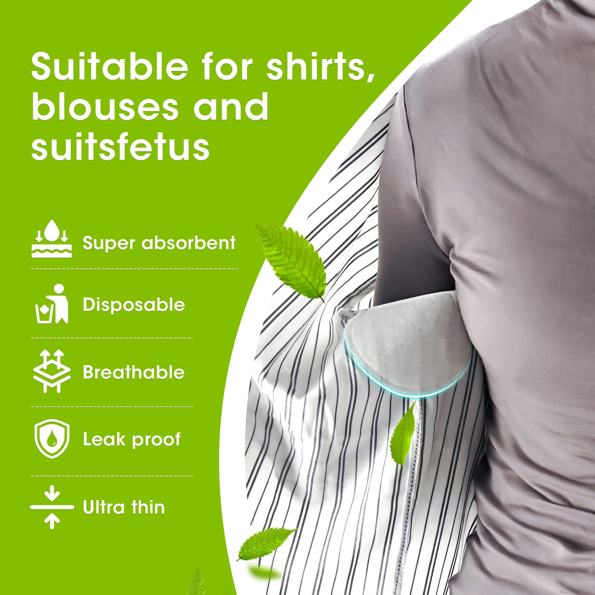 HOT SALE🔥100PCS Disposable Underarm Sweat Pads