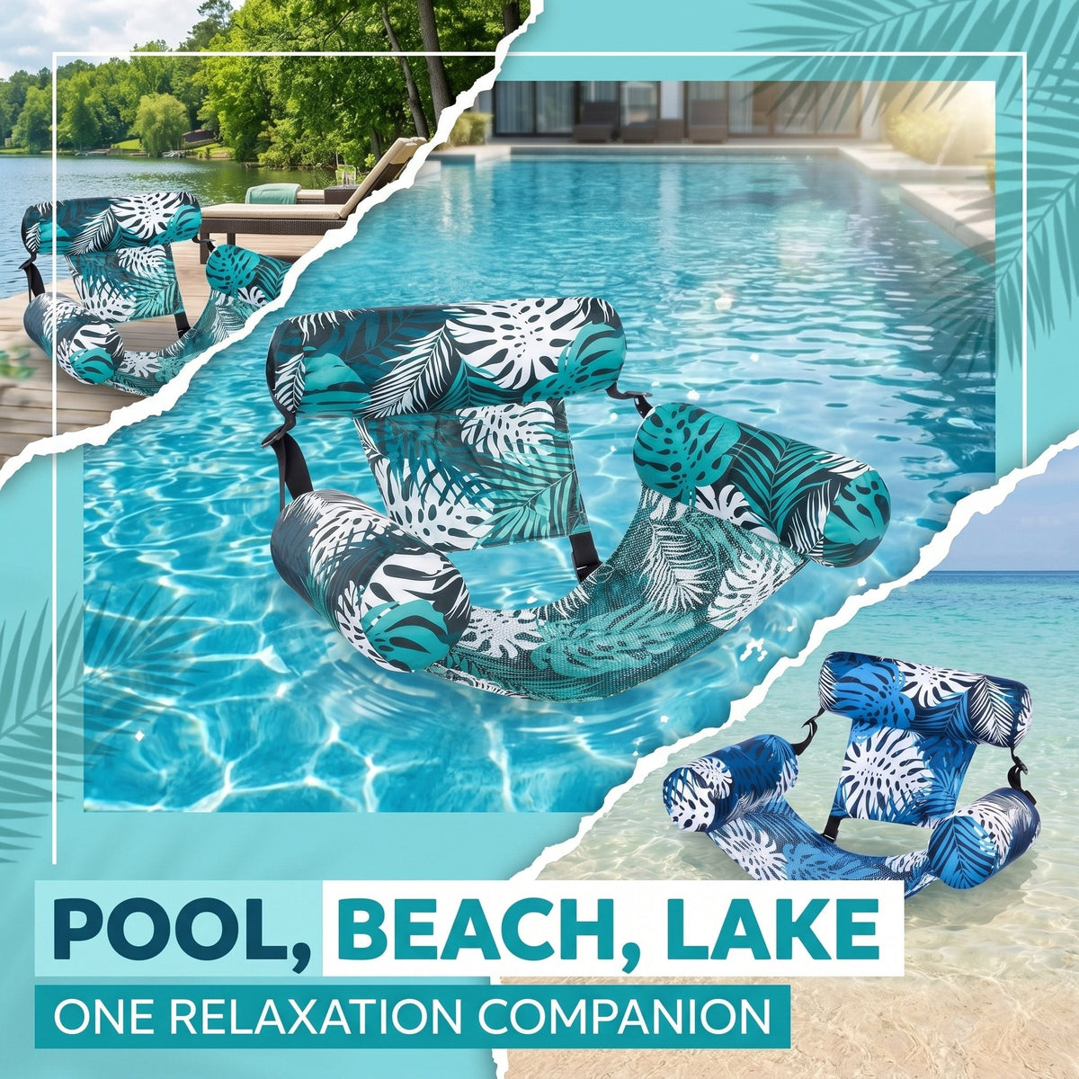 🌴 Pool Float Hammock | Saddle Lounge Chair for Summer Relaxation ✨
