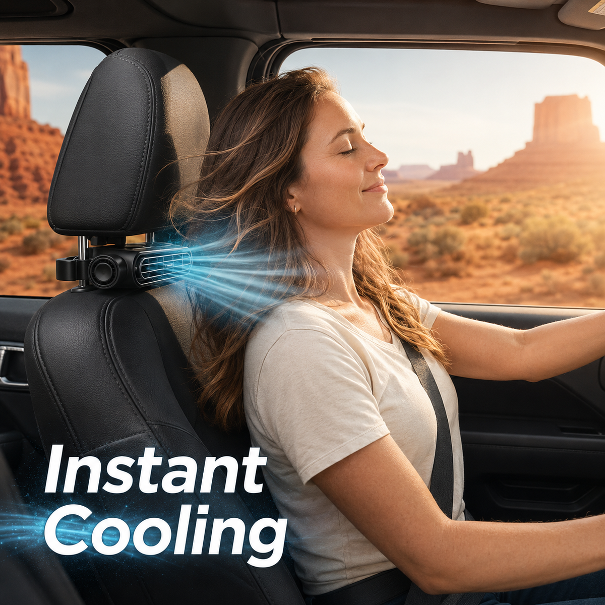 ☀️SUMMER SALE 50% OFF❄️💨 Powerful Airflow Car Seat Fan