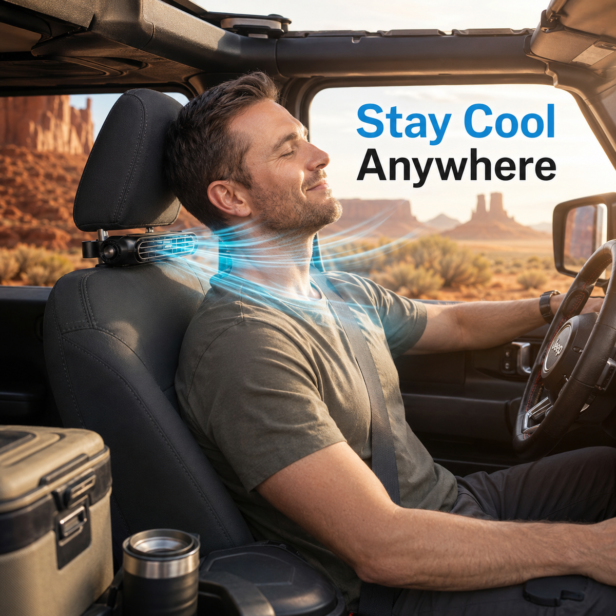☀️SUMMER SALE 50% OFF❄️💨 Powerful Airflow Car Seat Fan