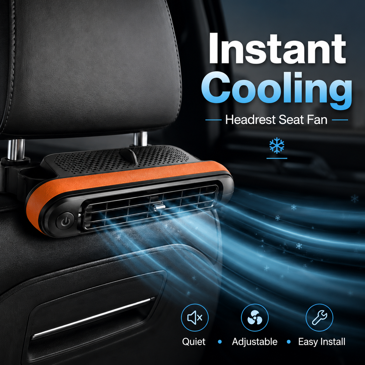 ☀️SUMMER SALE 50% OFF❄️💨 Powerful Airflow Car Seat Fan