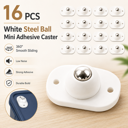 💥16PCS Mini Rolling Wheels🛋️ Turn Anything into Mobile Storage