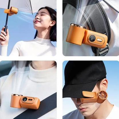 Portable Mini Clip Sports Fan – 3000mAh Rechargeable, 5 Speeds, 180° Adjustable