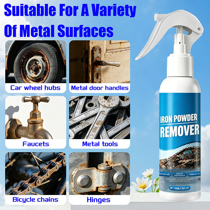 ✨ Automotive Rust Remover Spray – Iron & Rust Cleaner for Wheels, Rims & Metal Surfaces