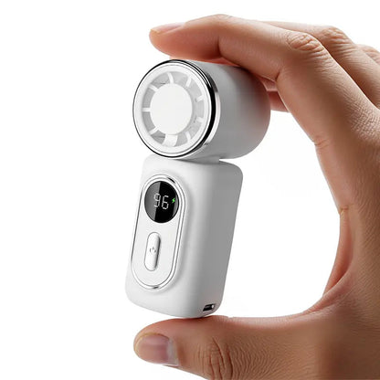 Portable Mini Clip Sports Fan – 3000mAh Rechargeable, 5 Speeds, 180° Adjustable
