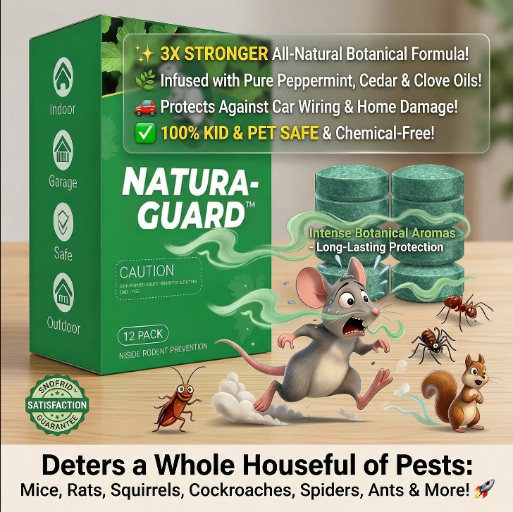 🐀 50% OFF NOW!⚡🟢Natural Peppermint Rodent Repellent Tablets