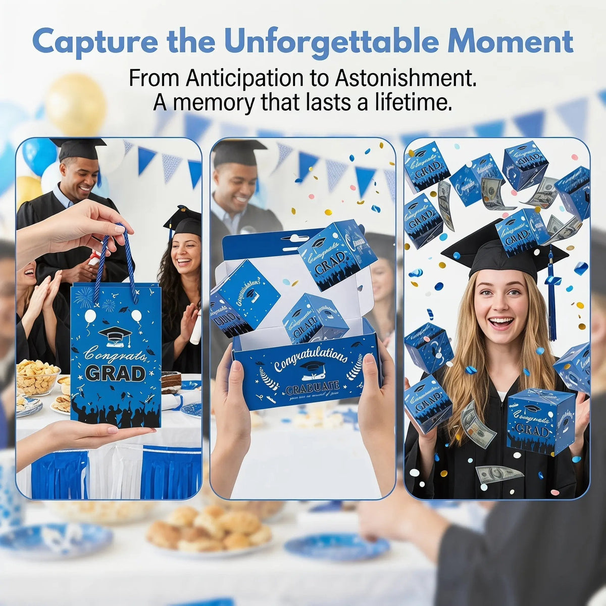 2026 Graduation Surprise Pop-Up Gift Box - Creative Folding Bounce  Envelope Box