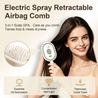Spray Cushion Brush – Smooths Frizz & Massages the Scalp