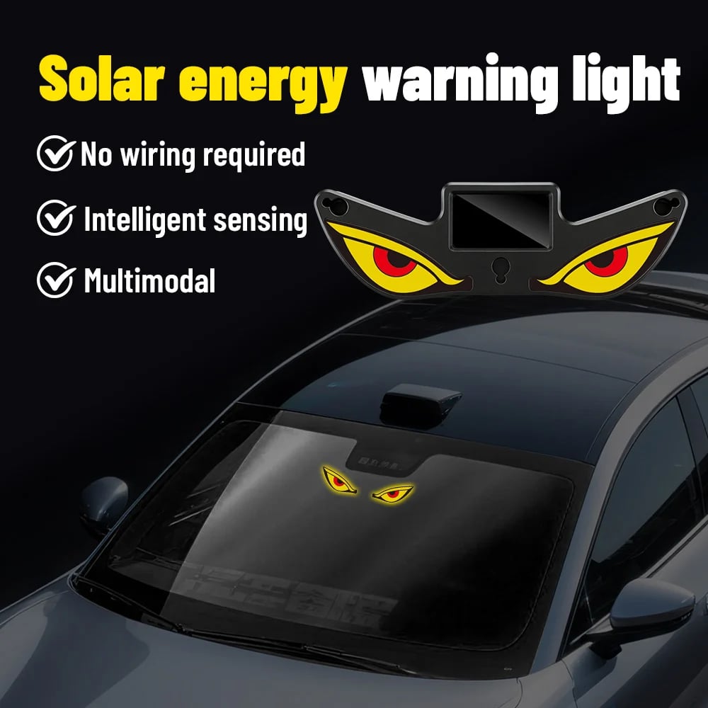 Solar Demon Eye LED Car Window Light