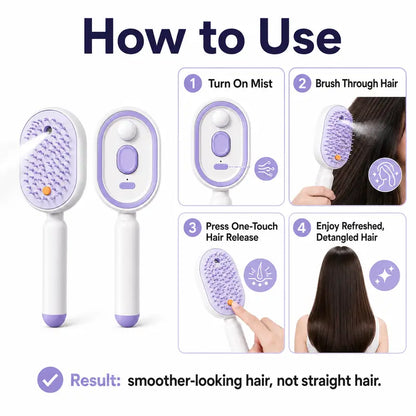 3-in-1 Electric Spray Air Cushion Massage Comb