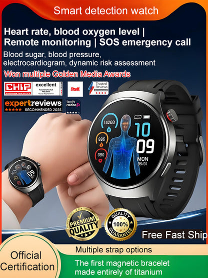 Flagship Health Smartwatch – 24/7 Heart Rate, Blood Oxygen & Sleep Monitor
