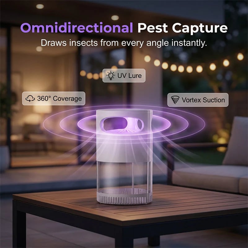 🔥HOT SALE 49% OFF🦟UV Mosquito Killer Lamp – 🔇quiet, USB, chemical-free. 🌙