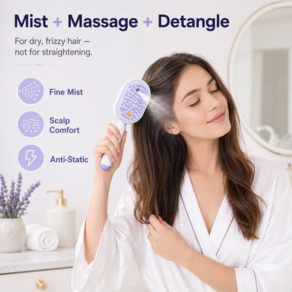 3-in-1 Electric Spray Air Cushion Massage Comb