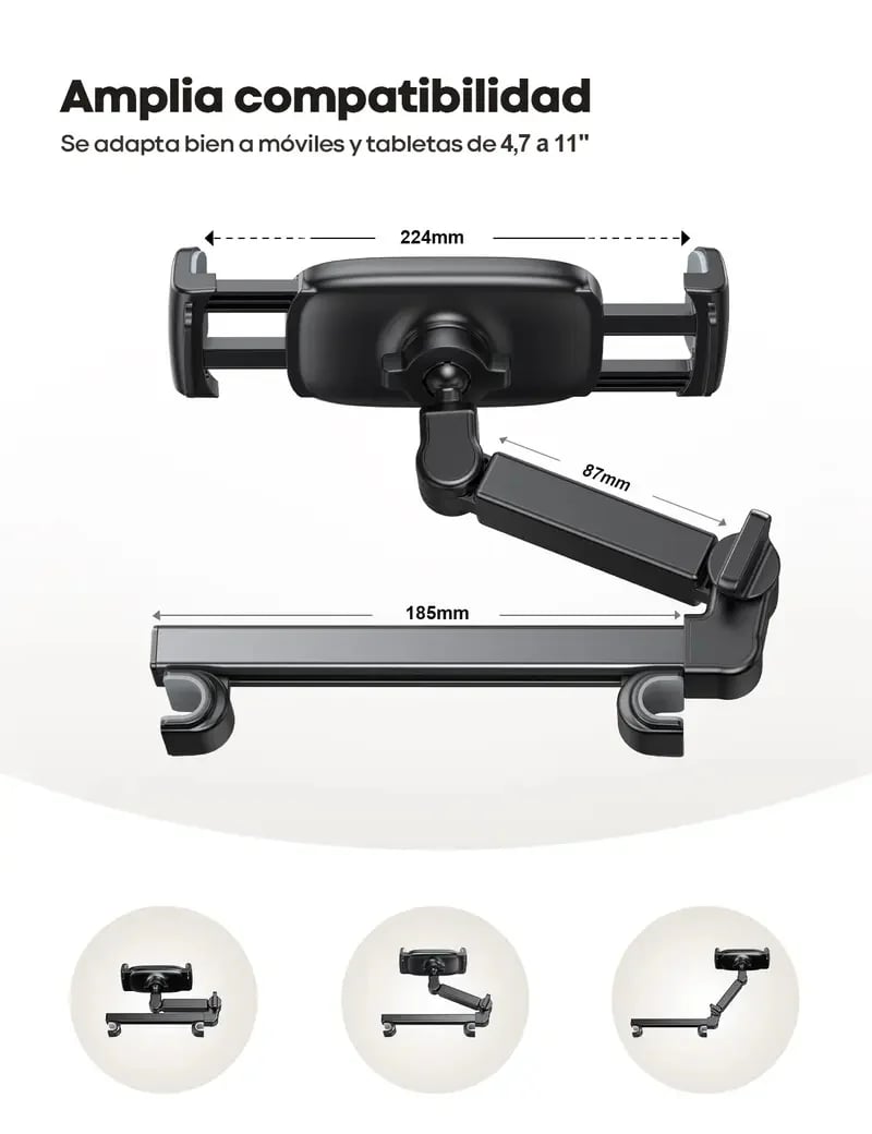 Lamicall Car Headrest Tablet & Phone Mount-EDC