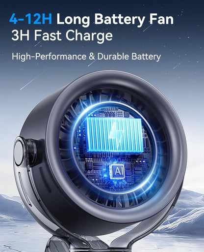 Rechargeable Portable Clip on Fan-100-Speed Touch Control