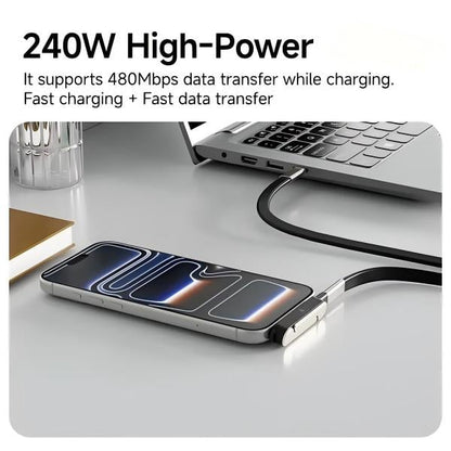 🔥Last Day 49% OFF - ⚡240W SuperCharge Detachable 2-in-1 Charging Cable